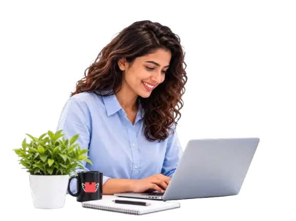 Operations specialist managing shipments from a laptop